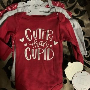 Baby kiss 3 onesies 0-3 months